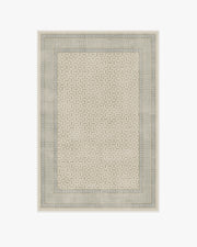 Kairos — Halı, Fildişi Mavisi, AREA, beyaz zemin, 4x6