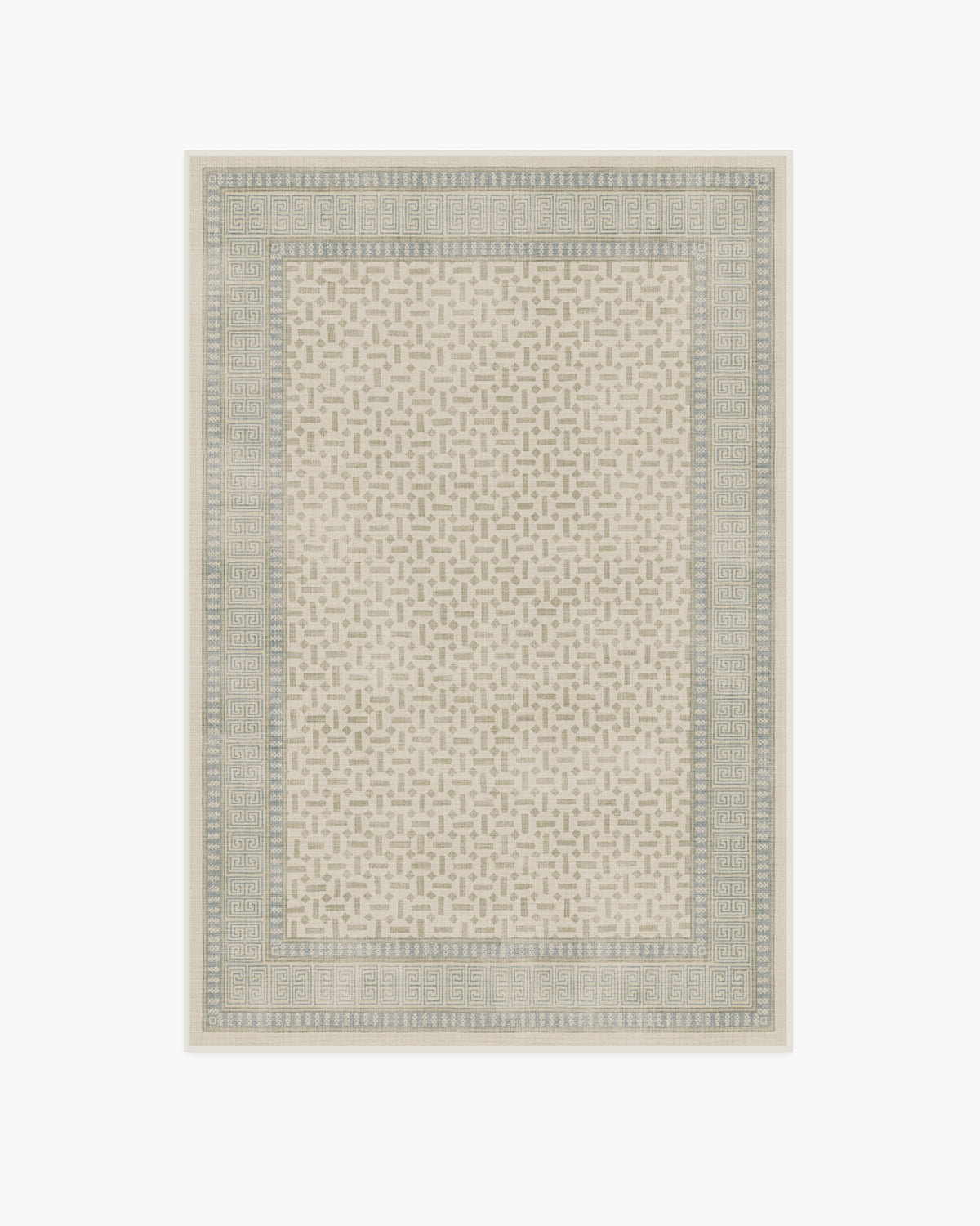 Kairos — Halı, Fildişi Mavisi, AREA, beyaz zemin, 4x6