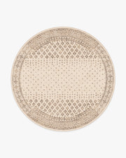 Fernanda — Halı, Krem, ROUND, beyaz zemin, 8R