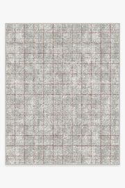 Glen Plaid — Halı, Siyah Beyaz, AREA, beyaz zemin, 8x10