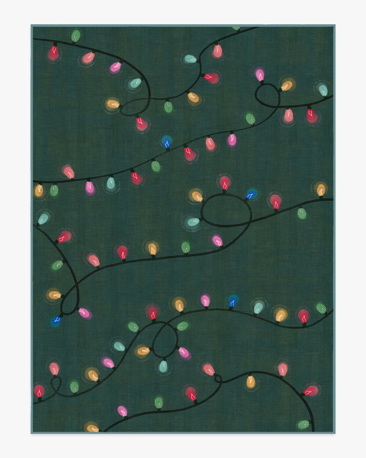 Let It Glow — Halı, Yeşil, AREA, beyaz zemin, 9x12