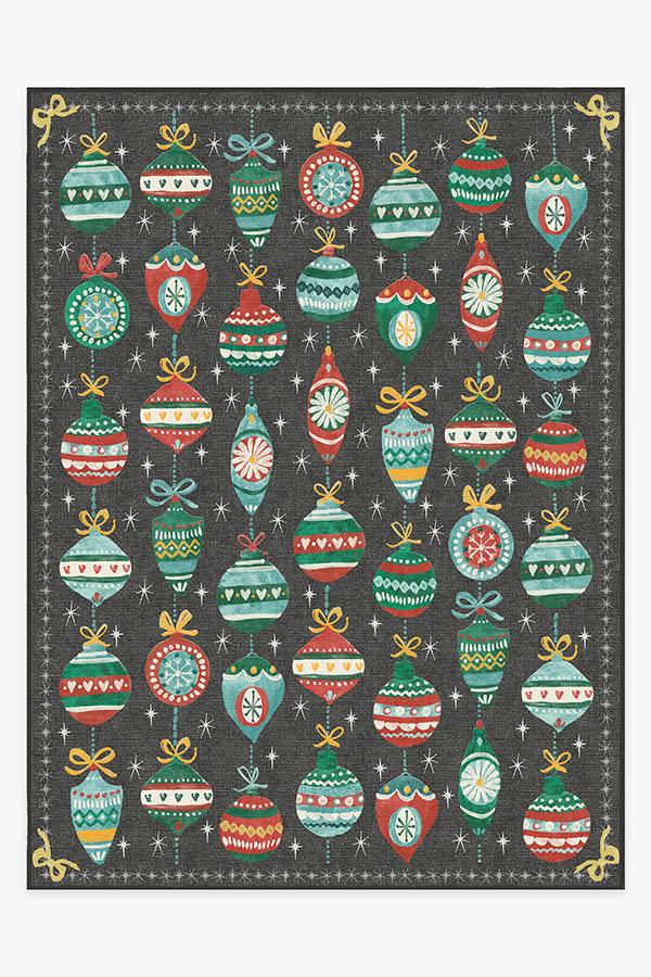 Festive Garland — Halı, Çok Renkli, AREA, beyaz zemin, 9x12
