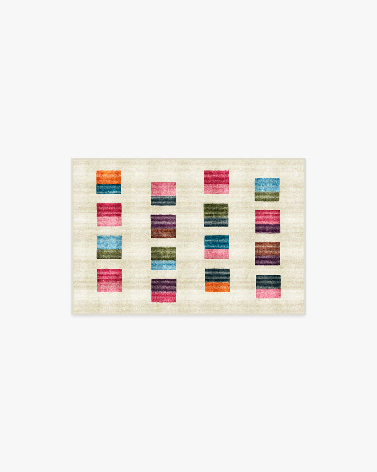 Pezzo — Halı, Çok Renkli, AREA, beyaz zemin, 2x3