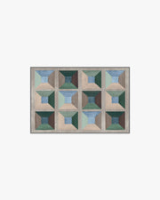 Hedra — Halı, Soft Turkuaz, AREA, beyaz zemin, 2x3