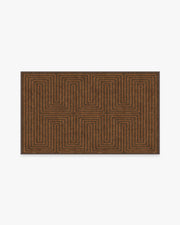 Labyrinth — Halı, Kahverengi Turuncu, AREA, beyaz zemin, 3x5