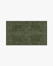 Amira — Halı, Yeşil, AREA, beyaz zemin, 3x5