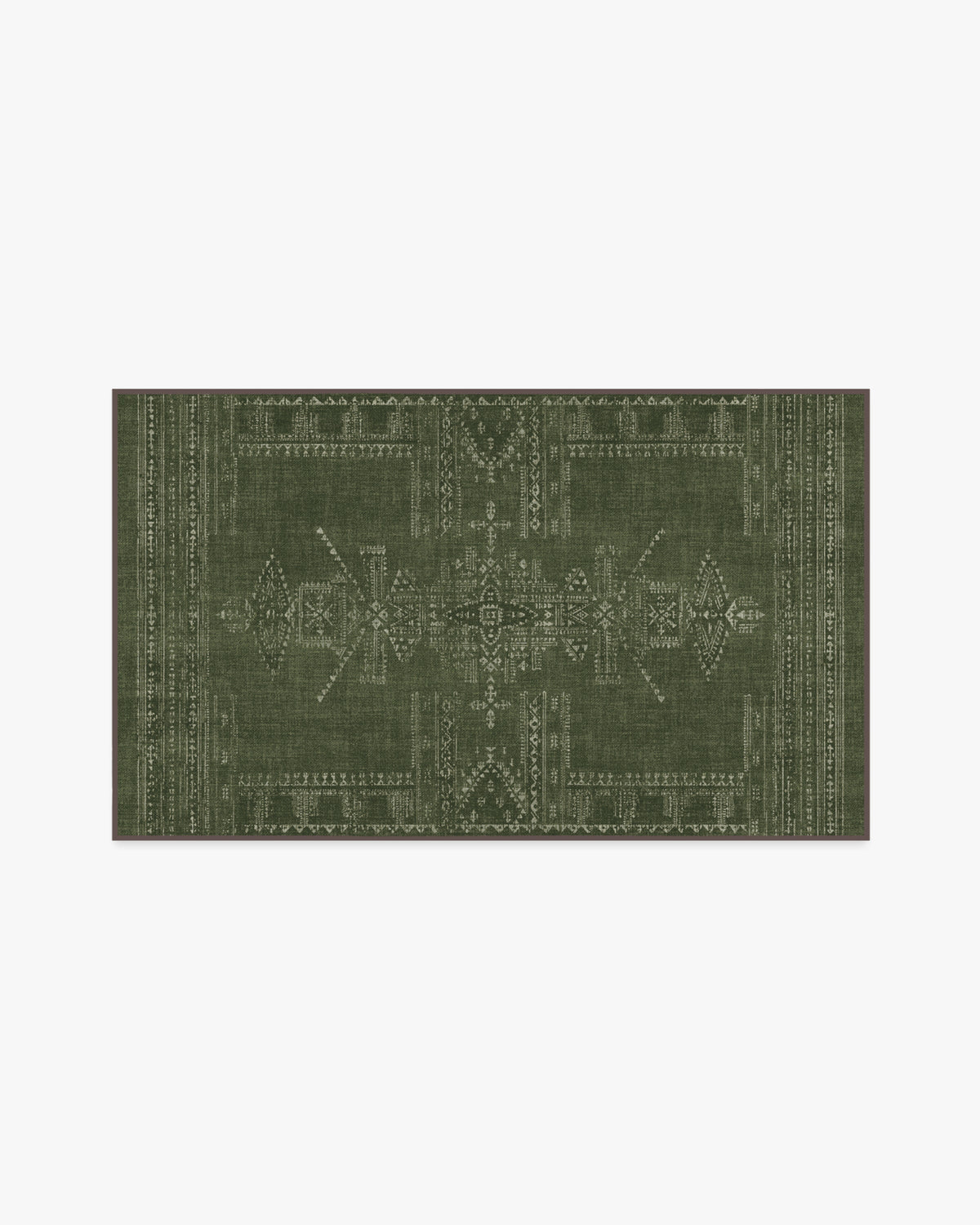 Amira — Halı, Yeşil, AREA, beyaz zemin, 3x5