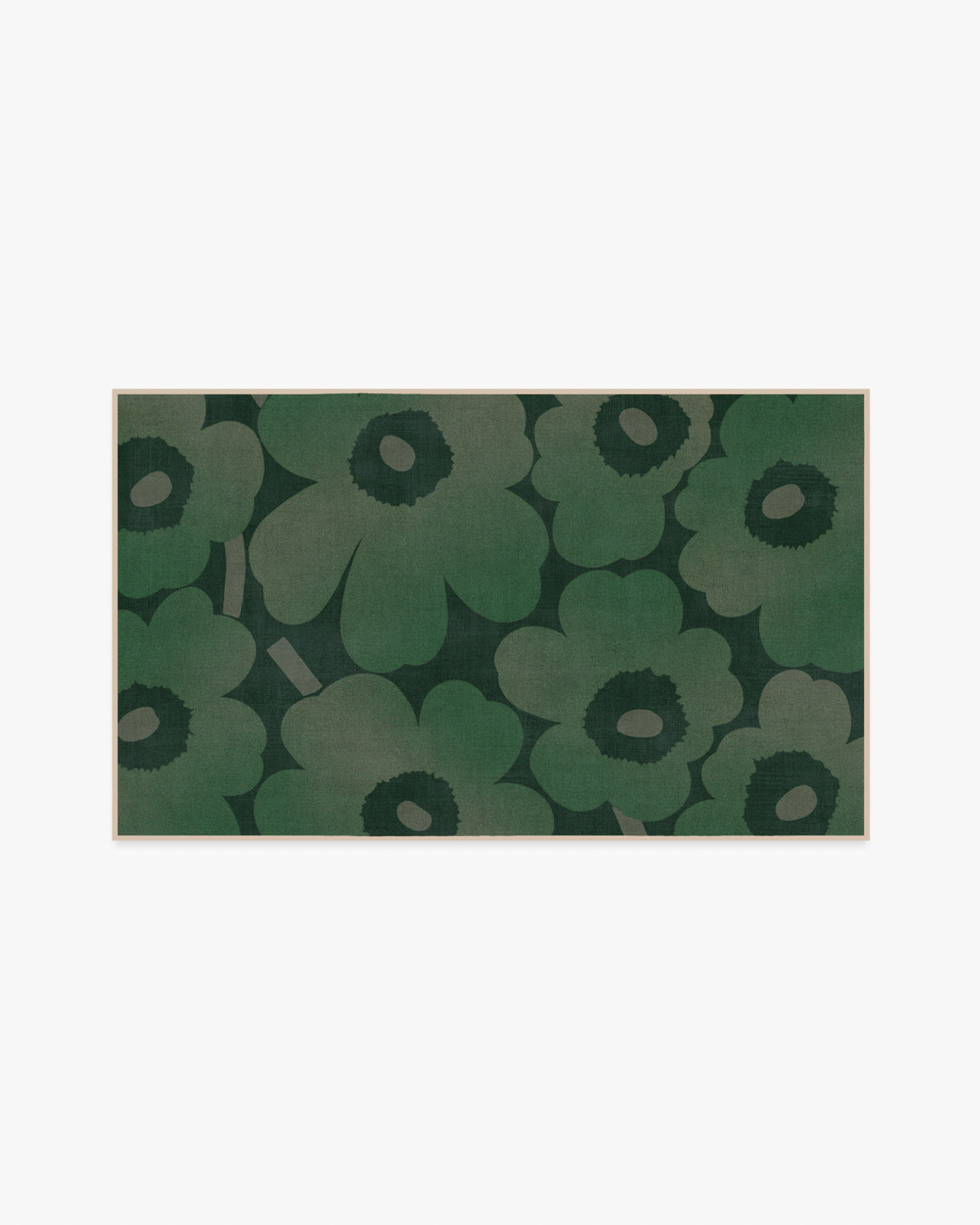 Unikko — Halı, Yeşil, AREA, beyaz zemin, 3x5