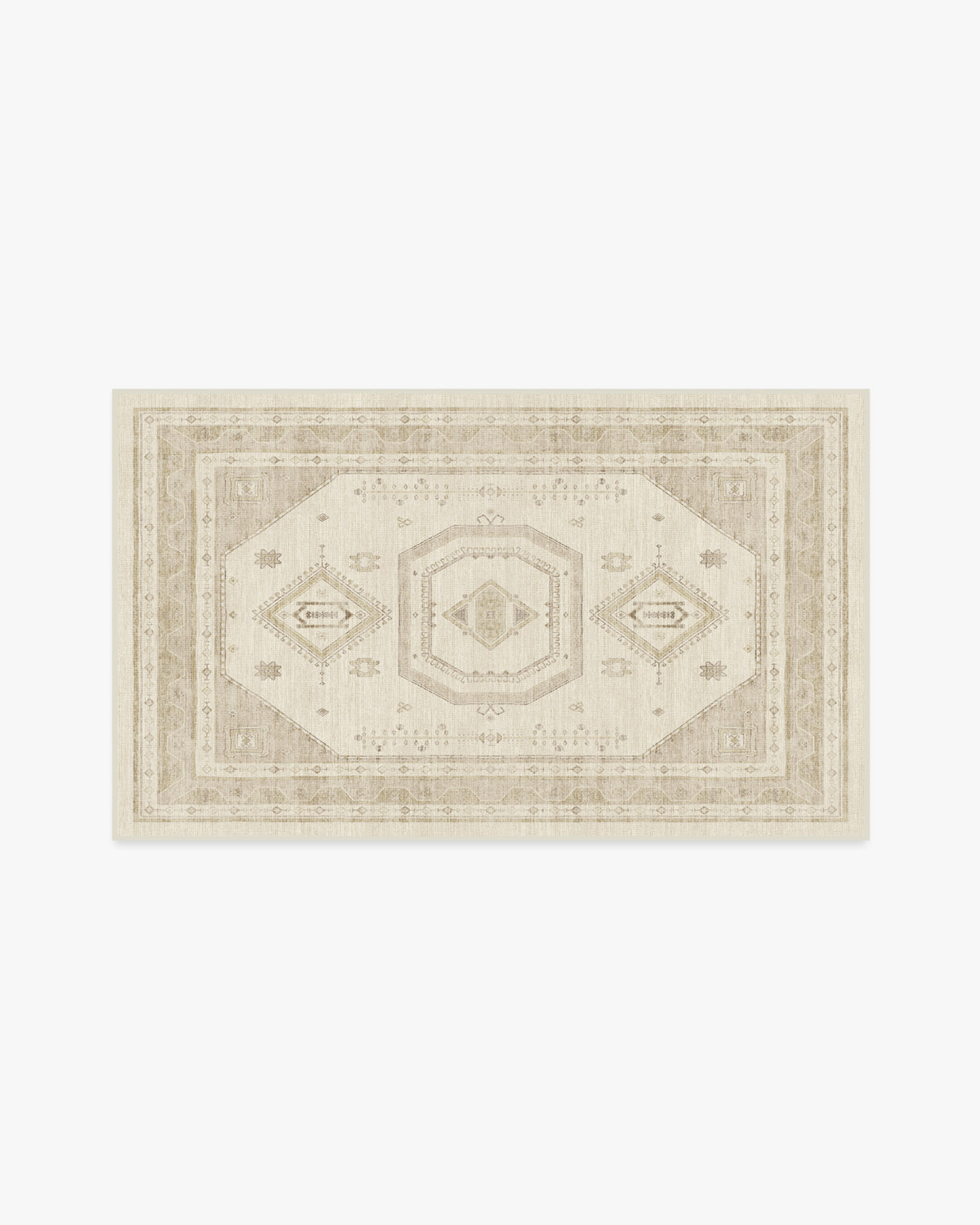 Shira — Halı, Fildişi Doğal, AREA, beyaz zemin, 3x5