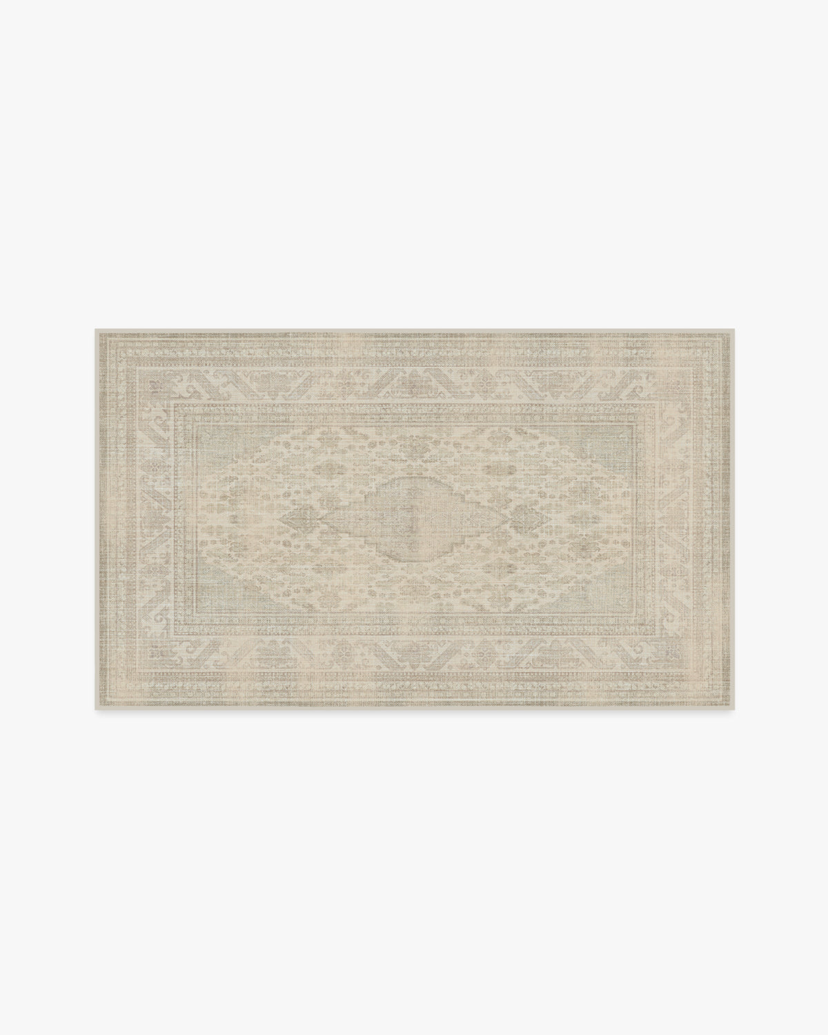 Rowan — Halı, Soft Gri Fildişi, AREA, beyaz zemin, 3x5