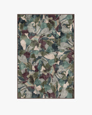 Peony Promenade — Halı, Aubergine, AREA, beyaz zemin, 4x6