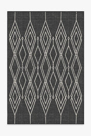 Gemma Lattice — Halı, Siyah, AREA, beyaz zemin, 6x9
