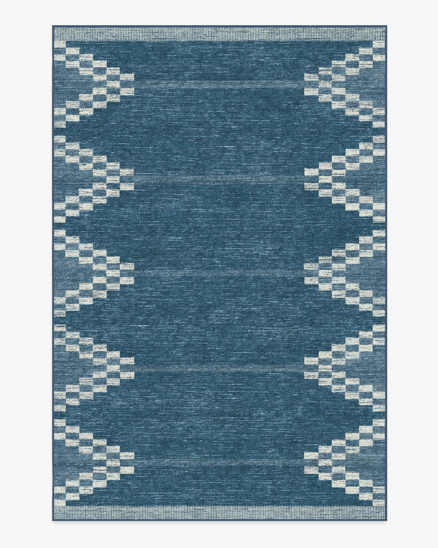 Sloane — Halı, Mavi, AREA, beyaz zemin, 6x9