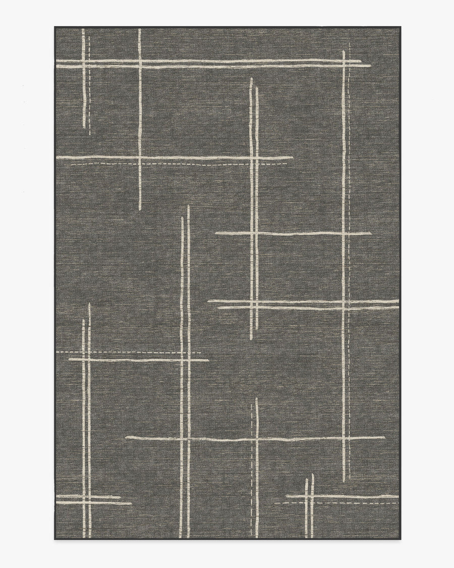 Stellan — Halı, Antrasit, AREA, beyaz zemin, 6x9