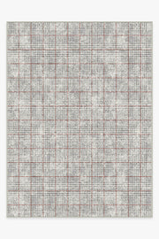 Glen Plaid — Halı, Siyah Beyaz, AREA, beyaz zemin, 9x12