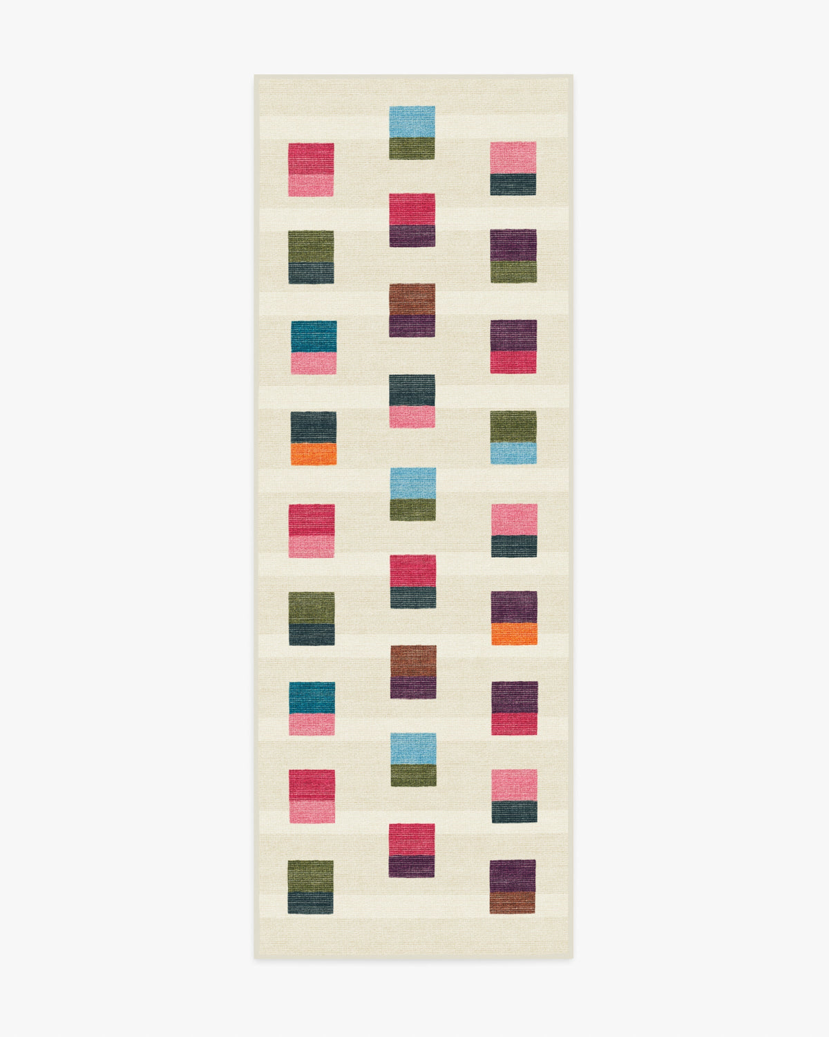 Pezzo — Halı, Çok Renkli, RUNNER, beyaz zemin, 2x7