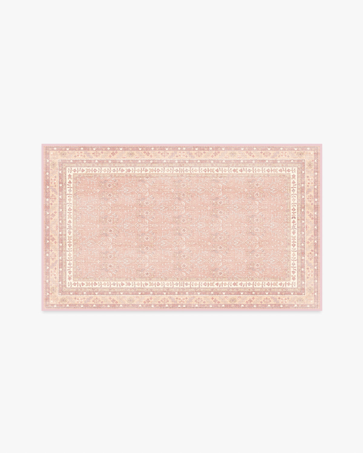 Eleanor — Halı, Yumuşak Pembe, AREA, beyaz zemin, 3x5
