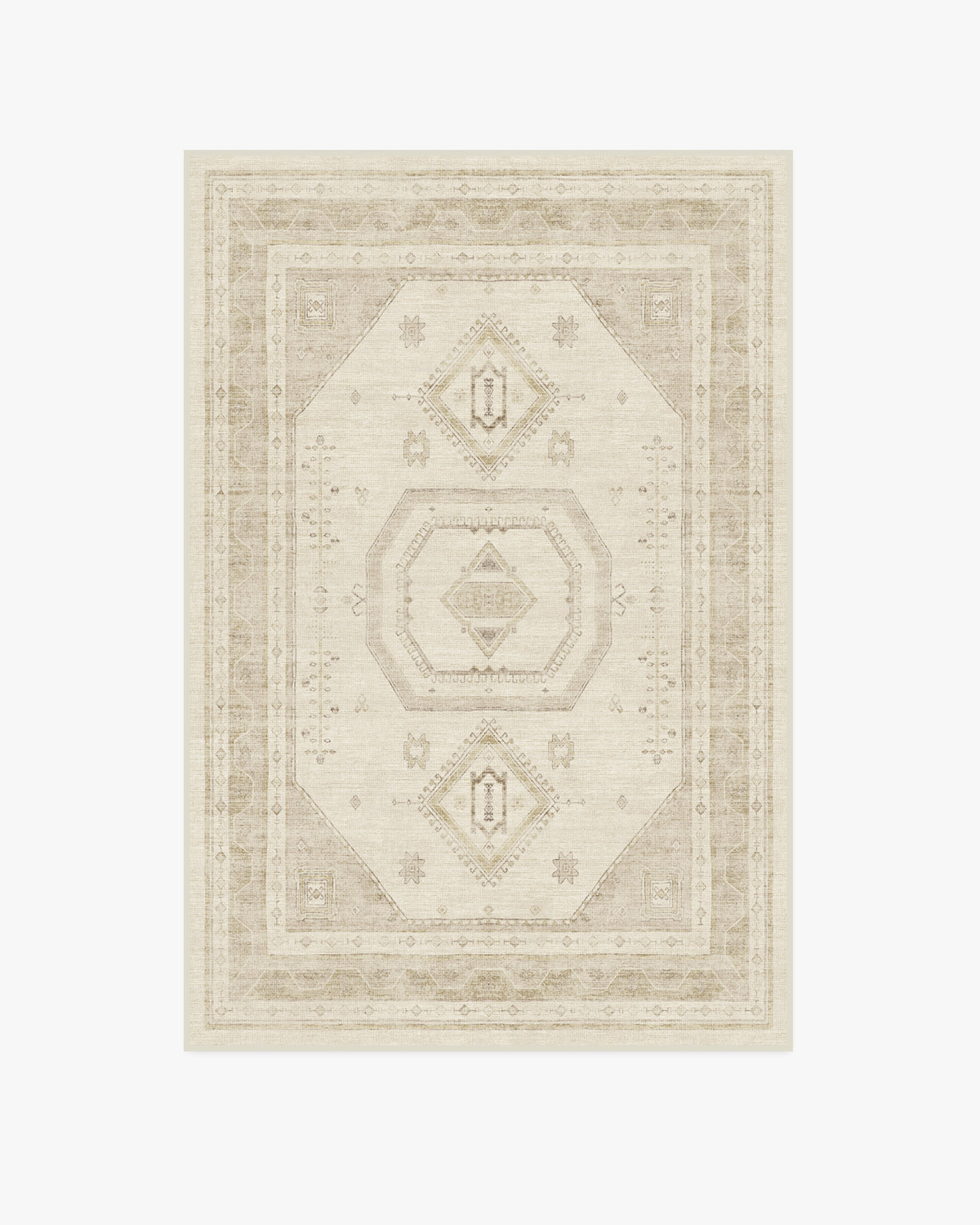 Shira — Halı, Fildişi Doğal, AREA, beyaz zemin, 4x6
