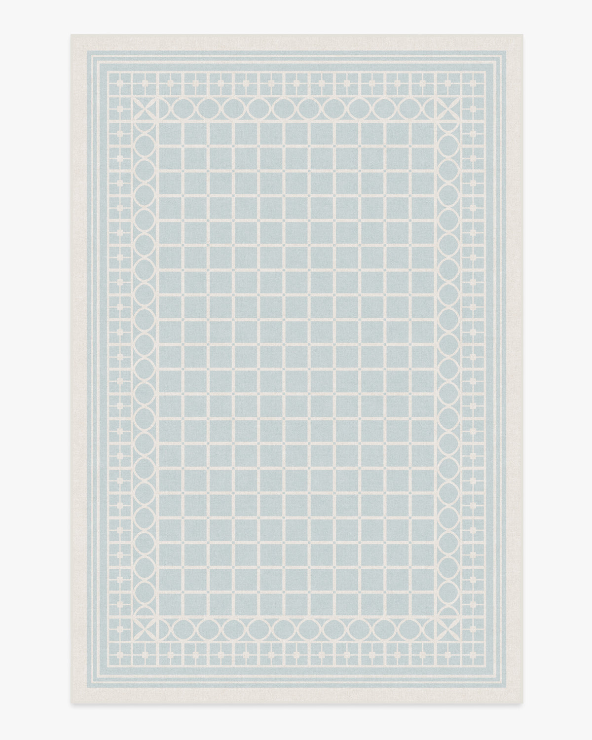 Gray Malin Palm Beach — Halı, Powder Mavi, AREA, beyaz zemin, 6x9