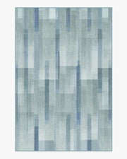 Solar Drift — Halı, Gümüş Mavi, AREA, beyaz zemin, 6x9