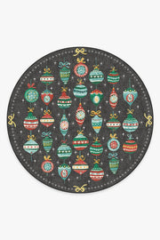 Festive Garland — Halı, Çok Renkli, ROUND, beyaz zemin, 8R