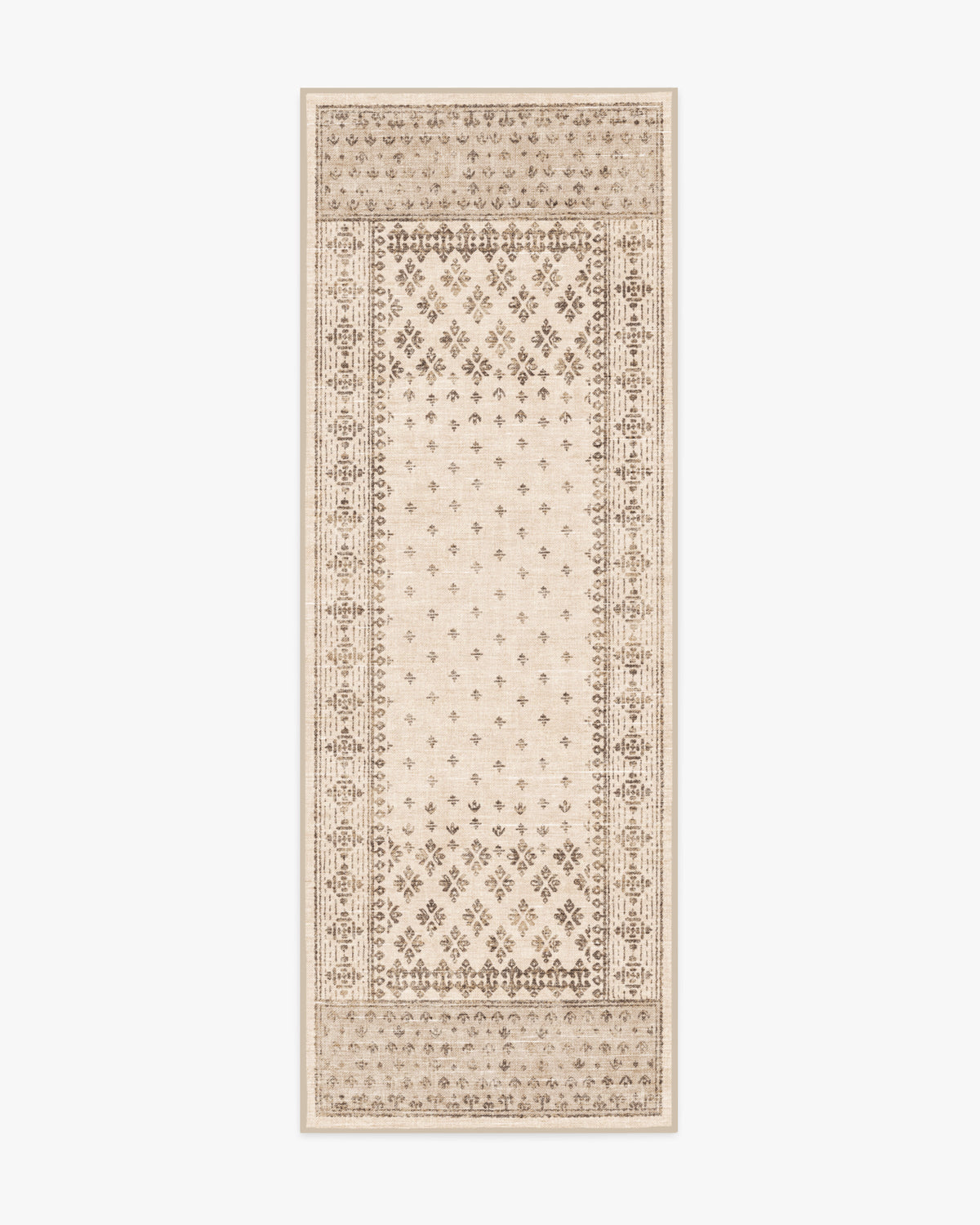 Fernanda — Halı, Krem, RUNNER, beyaz zemin, 2x7