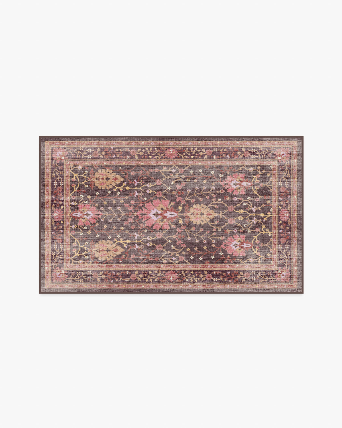 Serafina — Halı, Mercan Bordo, AREA, beyaz zemin, 3x5
