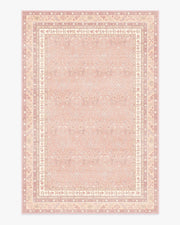 Eleanor — Halı, Yumuşak Pembe, AREA, beyaz zemin, 6x9