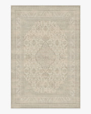 Rowan — Halı, Soft Gri Fildişi, AREA, beyaz zemin, 6x9