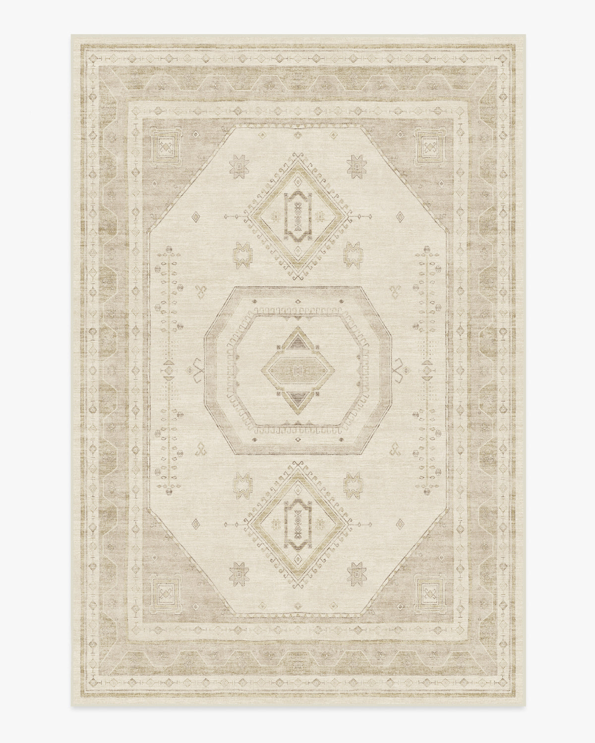 Shira — Halı, Fildişi Doğal, AREA, beyaz zemin, 6x9