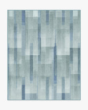 Solar Drift — Halı, Gümüş Mavi, AREA, beyaz zemin, 8x10