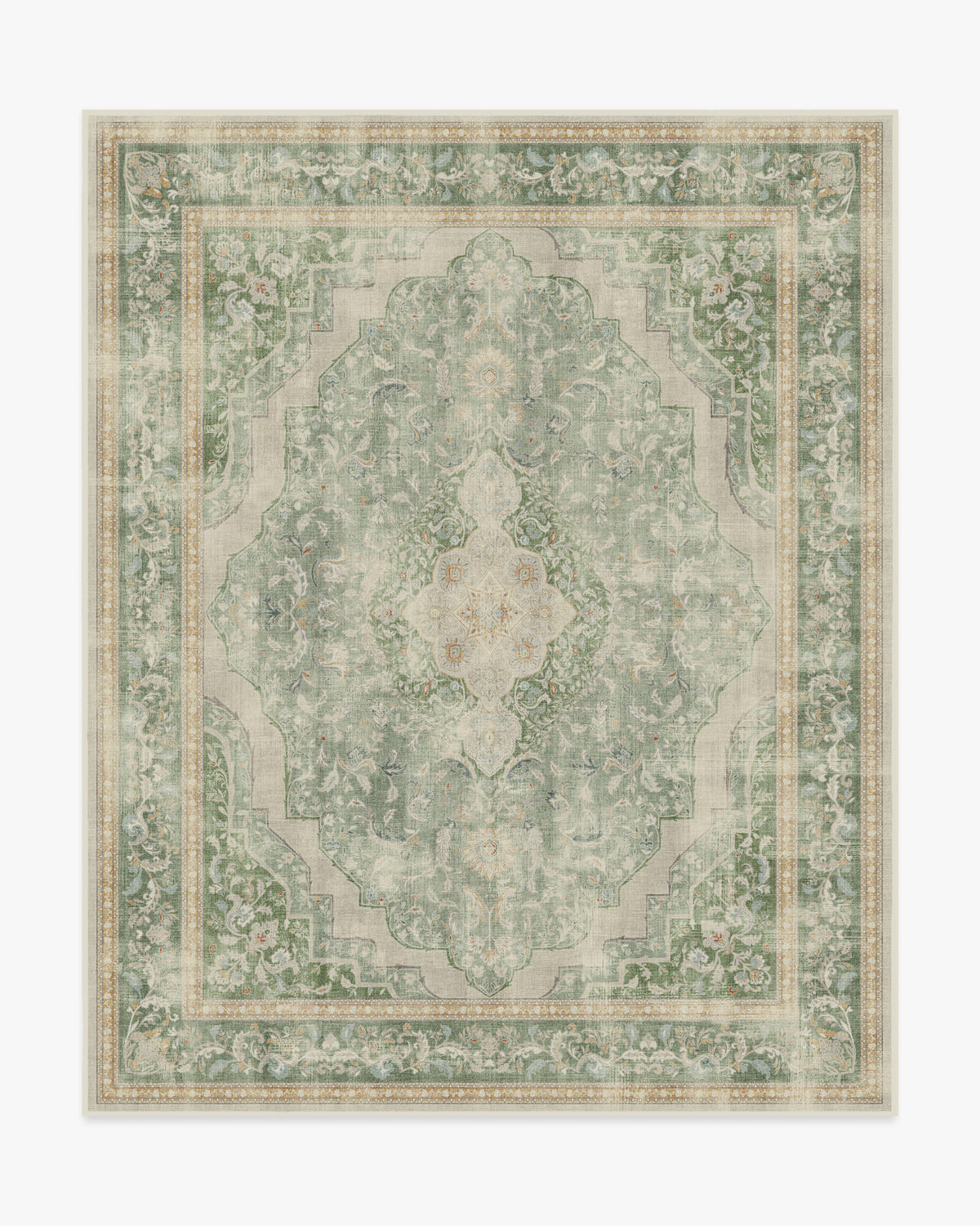 Adeline — Halı, Doğal Adaçayı, AREA, beyaz zemin, 8x10