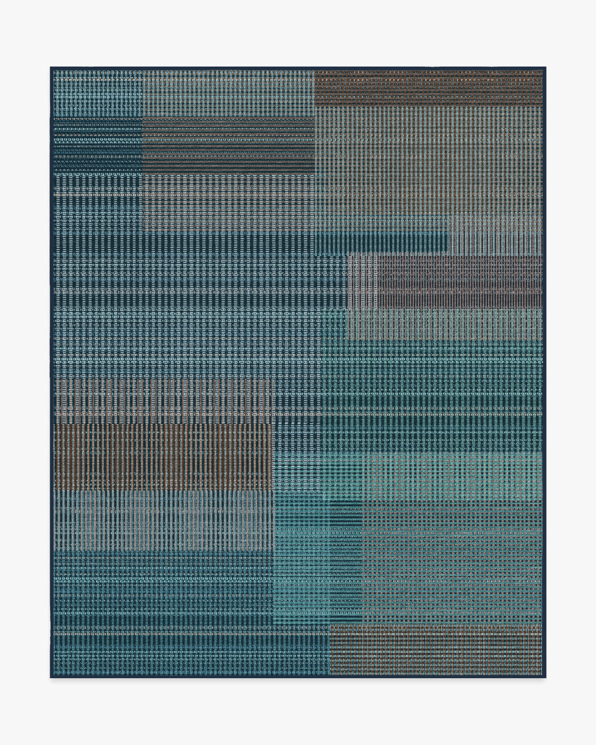Eira — Halı, Mavi, AREA, beyaz zemin, 8x10