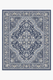 Allura — Halı, Soft Lacivert, AREA, beyaz zemin, 8x10