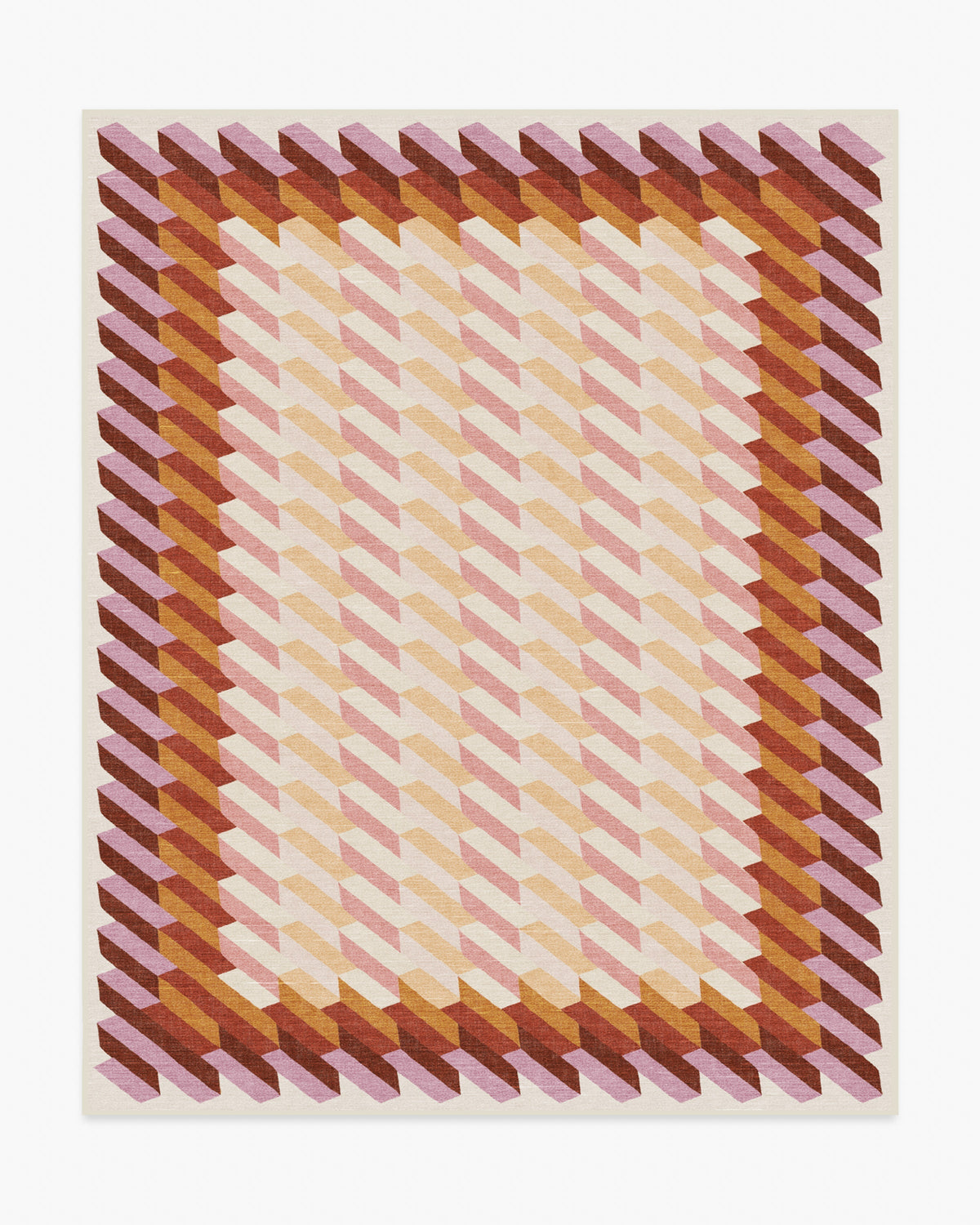Echo — Halı, Auburn, AREA, beyaz zemin, 8x10