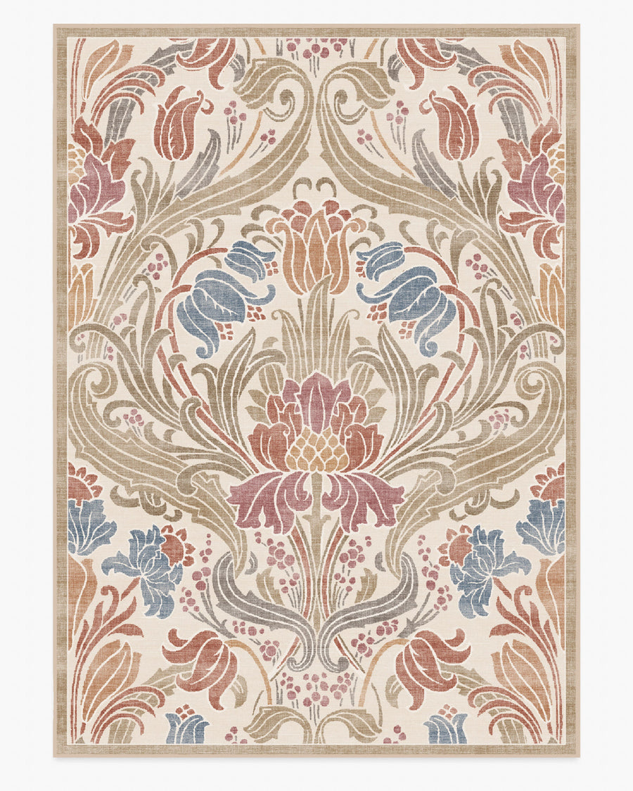 Flourish — Halı, Krem, AREA, beyaz zemin, 10x14
