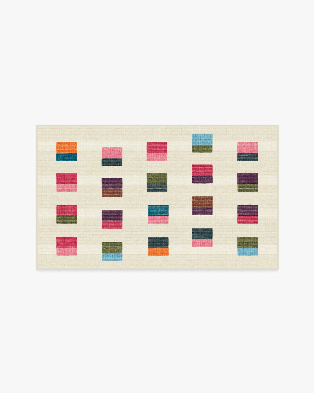Pezzo — Halı, Çok Renkli, AREA, beyaz zemin, 3x5