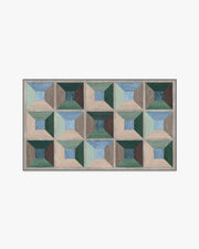 Hedra — Halı, Soft Turkuaz, AREA, beyaz zemin, 3x5