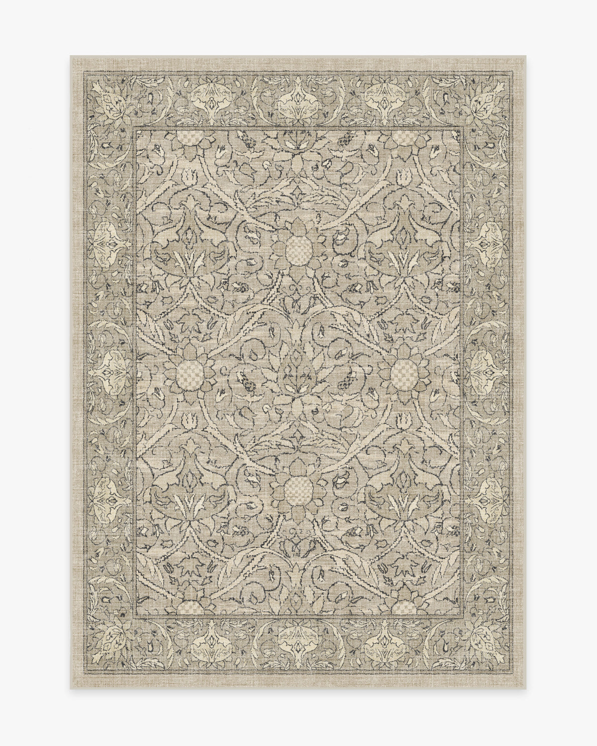 Morris And Co Montreal — Halı, Doğal Taş, AREA, beyaz zemin, 5x7