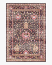 Serafina — Halı, Mercan Bordo, AREA, beyaz zemin, 6x9