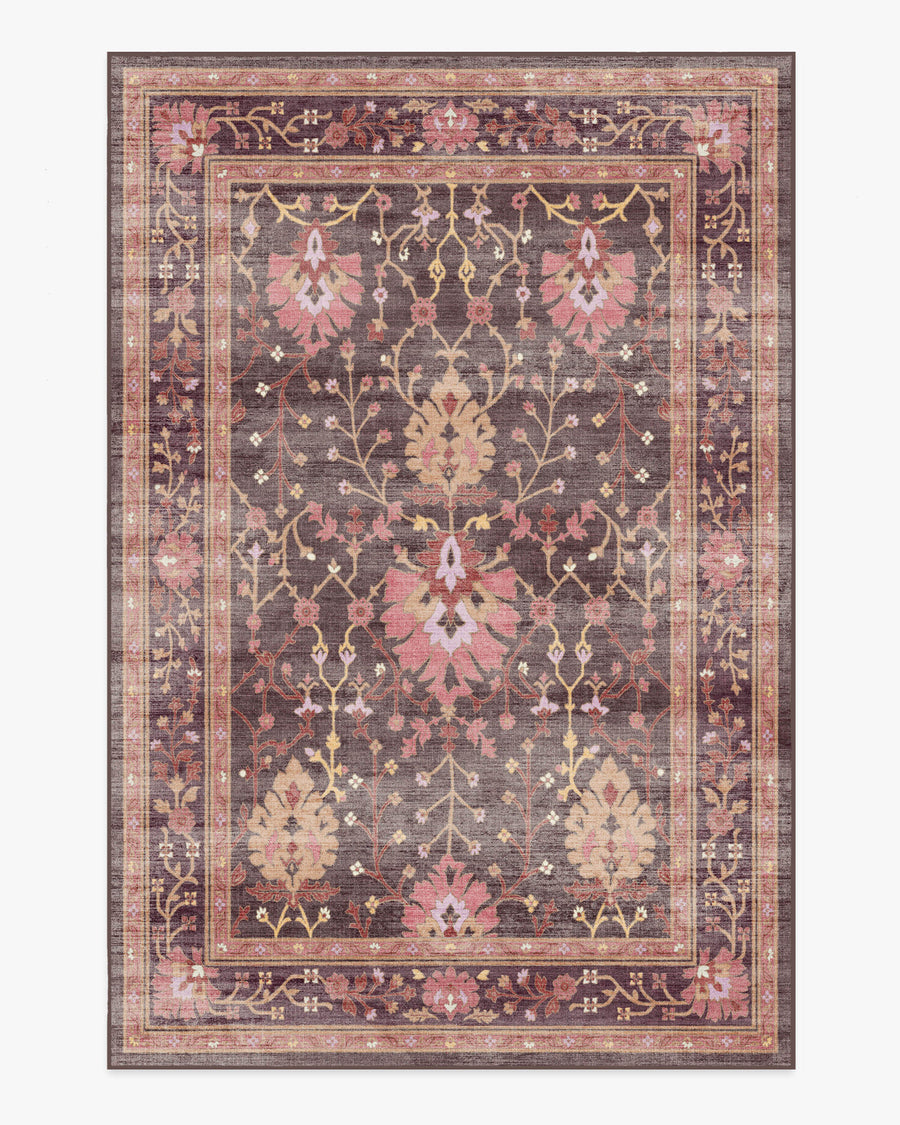 Serafina — Halı, Mercan Bordo, AREA, beyaz zemin, 6x9