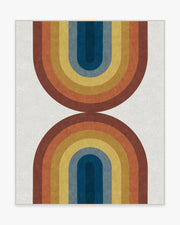 Absida — Halı, Gökkuşağı, AREA, beyaz zemin, 8x10