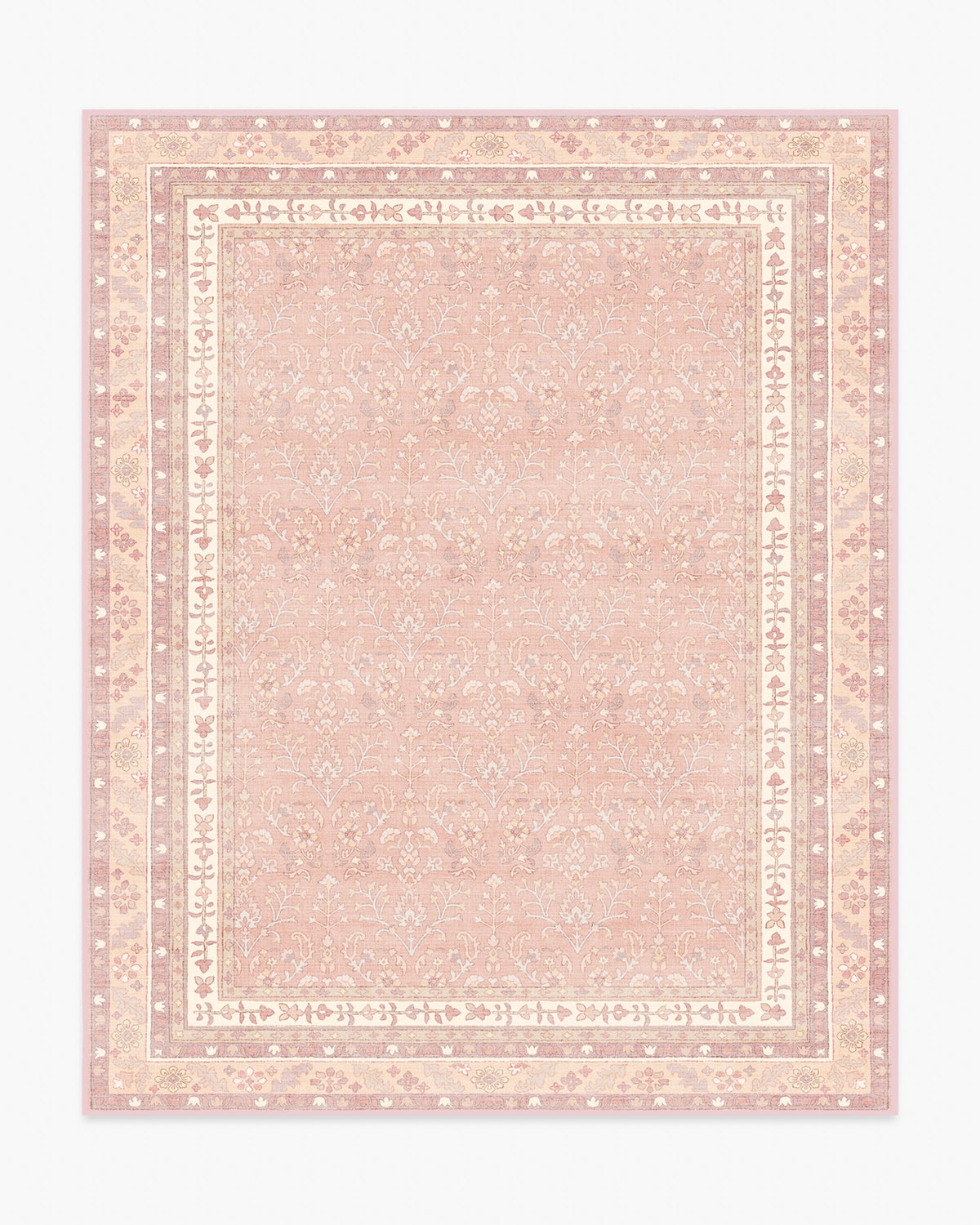 Eleanor — Halı, Yumuşak Pembe, AREA, beyaz zemin, 8x10