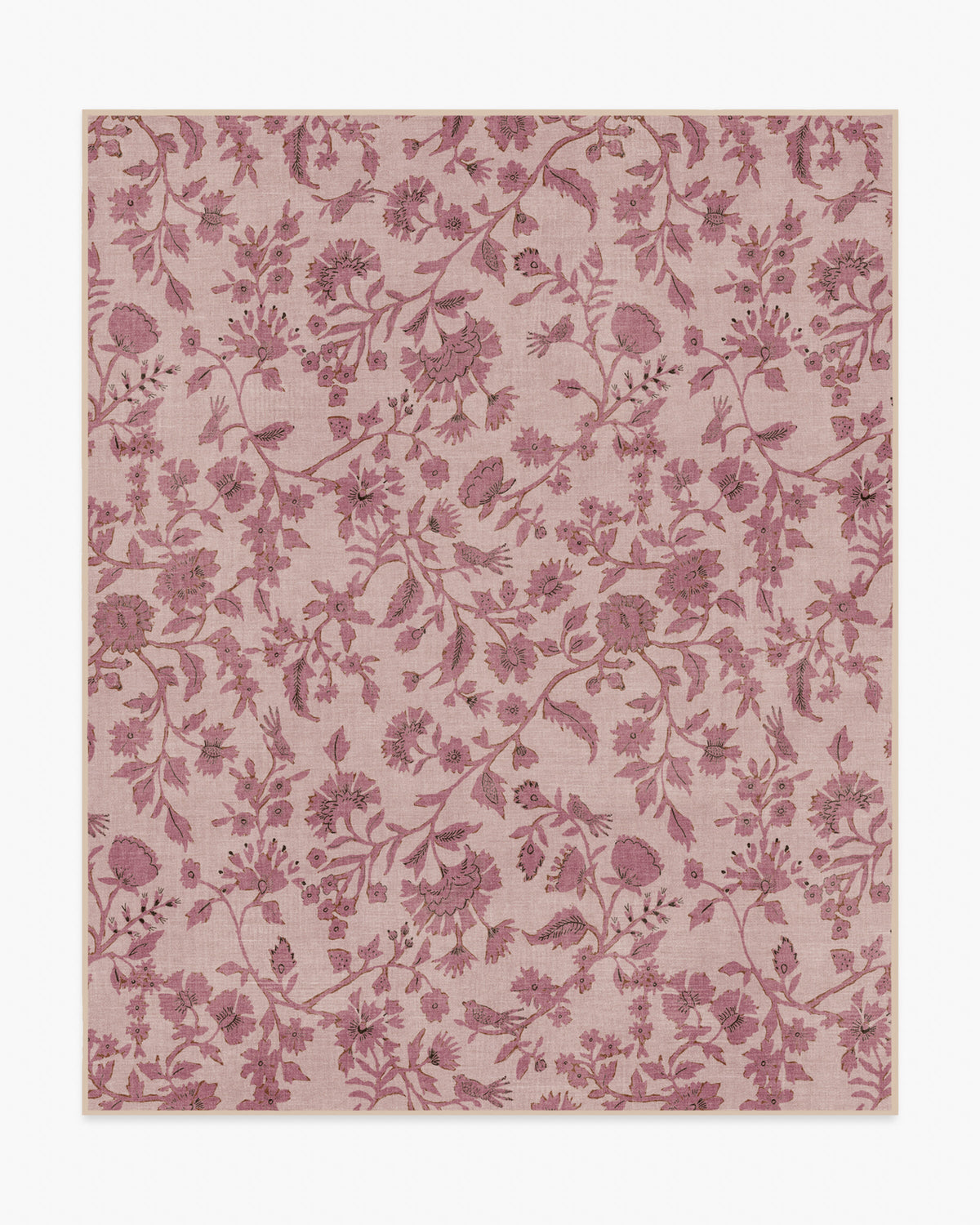 Brenna — Halı, Doğal ve Blush, AREA, beyaz zemin, 8x10