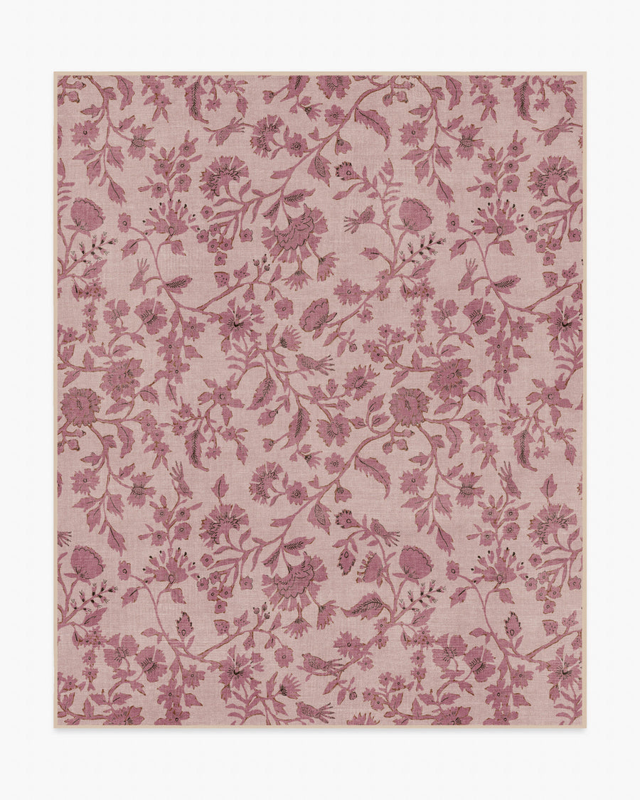 Brenna — Halı, Doğal ve Blush, AREA, beyaz zemin, 8x10