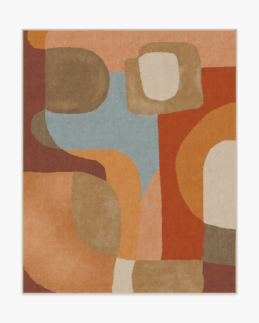 Justina Blakeney Sonia — Halı, Terra Adaçayı, AREA, beyaz zemin, 8x10