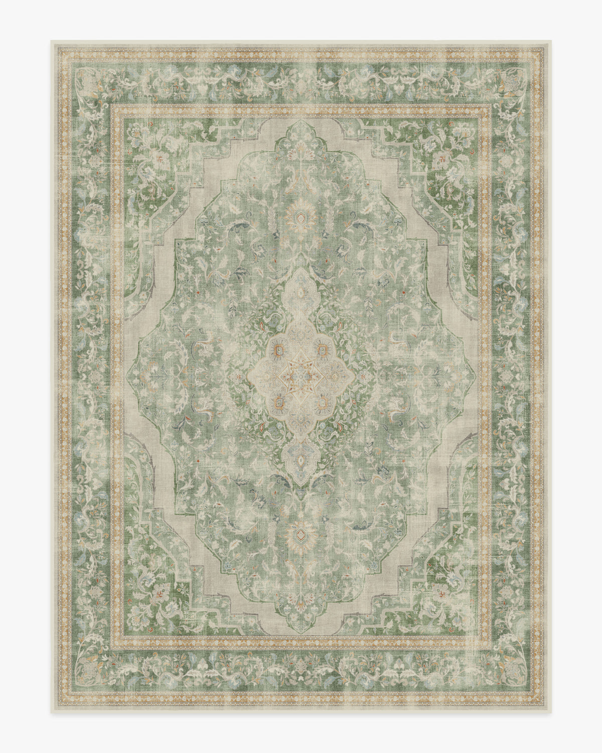 Adeline — Halı, Doğal Adaçayı, AREA, beyaz zemin, 9x12