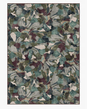 Peony Promenade — Halı, Aubergine, AREA, beyaz zemin, 10x14
