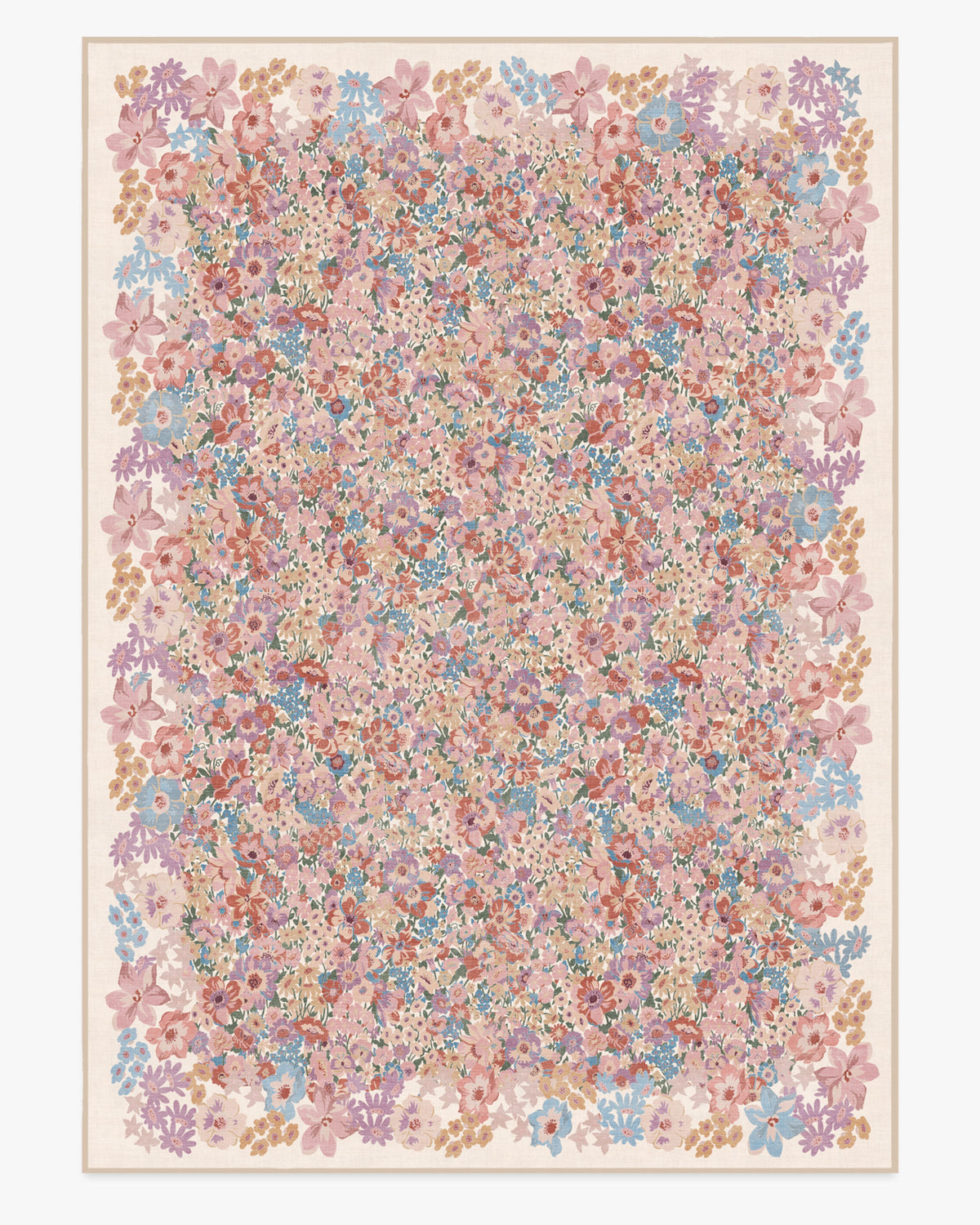 Artemis — Halı, Gül, AREA, beyaz zemin, 10x14