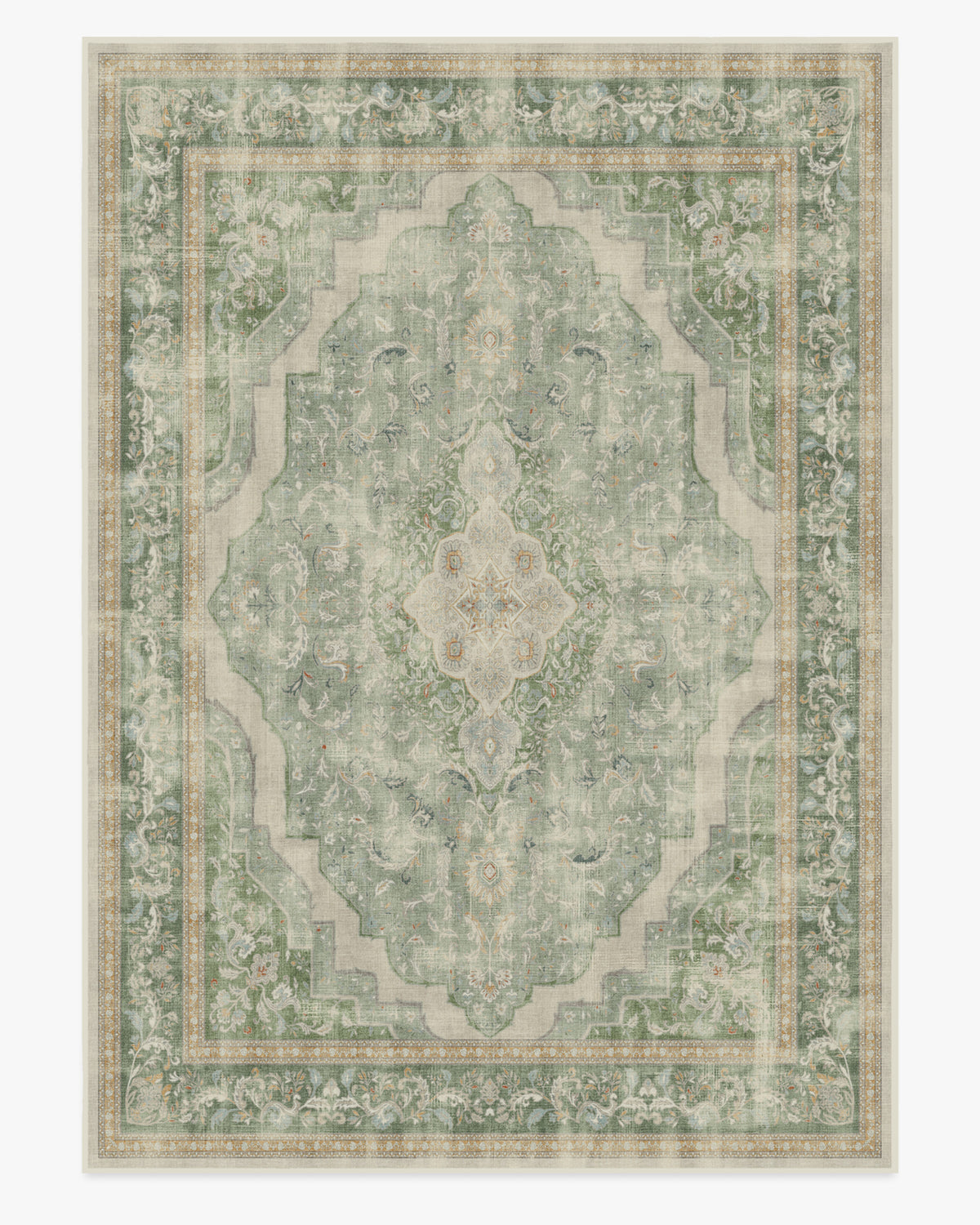 Adeline — Halı, Doğal Adaçayı, AREA, beyaz zemin, 10x14